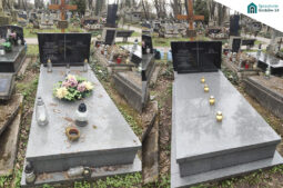 Czyszczenie grobu - przed i po