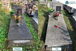 Sprzątanie grobu - cmentarz Prądnik Czerwony